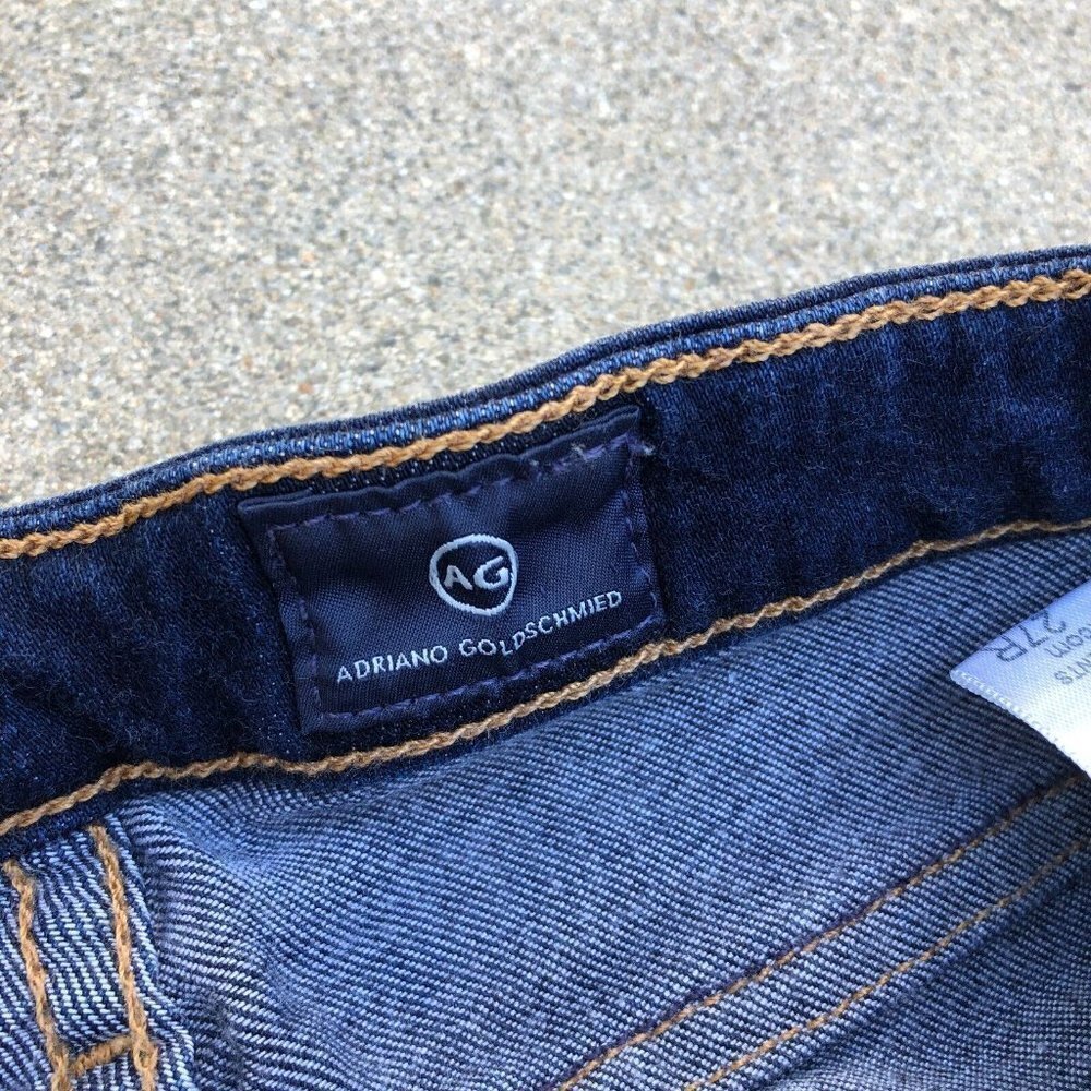 ADRIANO GOLDSCHMIED AG The Prima Mid Rise Cigarette Jeans Women's 27R Denim Blue - Picture 3 of 8